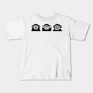 The three monkeys Kids T-Shirt